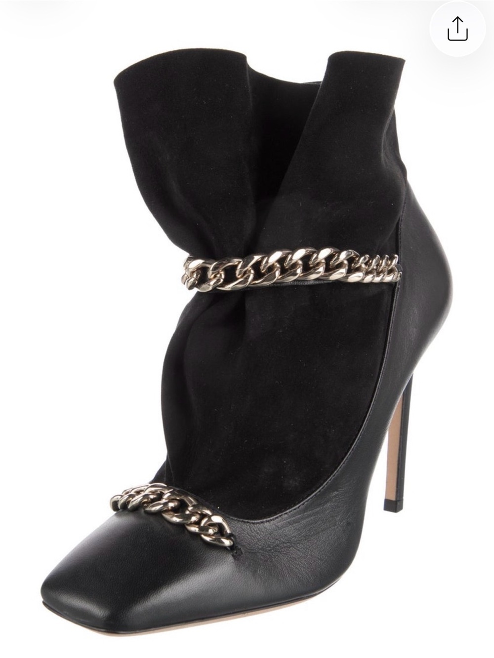 Jimmy Choo Maruxa 100 Leather And Suede Ankle Boot NWOT